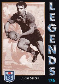 1994 Dynamic Rugby League Series 1 #176 Clive Churchill Front